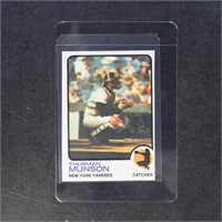 Thurman Munson 1973 Topps #142 Baseball card, shar