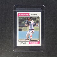 Nolan Ryan 1974 Topps #20 Baseball card, with no c
