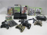 XBOX 360 W/Games & Accessories Powered On