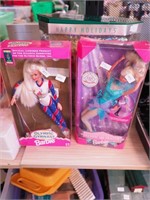 Three Barbies in original packaging: Olympic