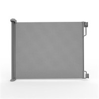 33 in. H Outdoor Retractable Gate, Extra Wide, Gry