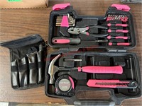 Pink Tool Kit & Travel Pouch