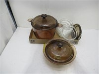 Corning Vision pot, Pyrex kitchenware