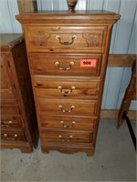 BASSETT WOOD 6 DRAWER TALL CHEST OF DRAWERS -