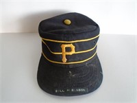 GAME USED VINTAGE BILL ROBINSON PIRATES HAT