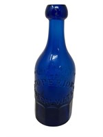 Antique Cobalt blue bottle union glass works