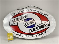 Auburn Cord Duesenberg Sign
