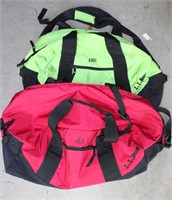 L.L. Bean Red & Green Duffel Bags