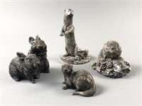 Collection of 4 Sterling Silver Animal Figurines