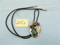 Unsigned Turquise & Coral Men's Bolo