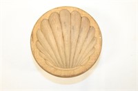 Early wooden seashell butter stamp