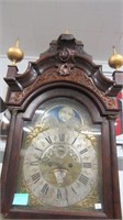 Dutch Inlaid Tall Case Clock with Moon Dial Circa