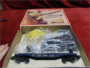 Lionel C&O flat car w/crane kit