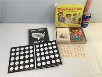 Birthday Play Cards & Fifty State Quarter Cases