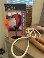 HAMMER AXE DESK PUNCHING BAG & JUMP ROPE