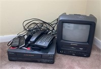 TV, VCR ,Phone and cables