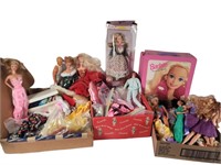 Large Barbie Dolls & Clothing Lot