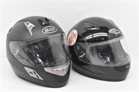 (2) Motorcycle Helmets Full Face Vega & Bilt