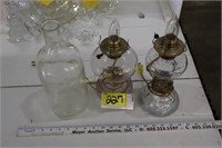electric lamps & milk jug