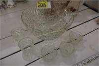 Punch bowl set w/ box Arlington design