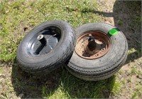 (2) Wheel Barrow Tires