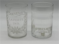 LaPorte Souvenir Juice Glasses