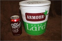 VINTAGE ARMOUR PURE LARD TIN WITH LID