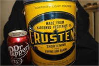 VINTAGE CRUSTENE SHORTNING CAN WITH LID