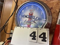 Lighted Michelob Light Clock