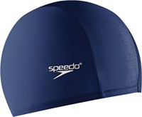 Speedo Unisex-Adult Comfort Swim Cap Fabric, Navy