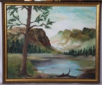 G. Hartman Original Oil on Canvas Landscape
