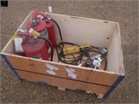 Crate w/ 4 Fire Extinguishers