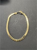 10k Gold 3mm Wide Link Bracelet