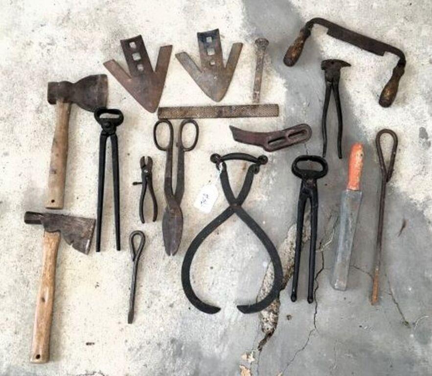 Vintage Hand Tools, Blades, Ice Tongs