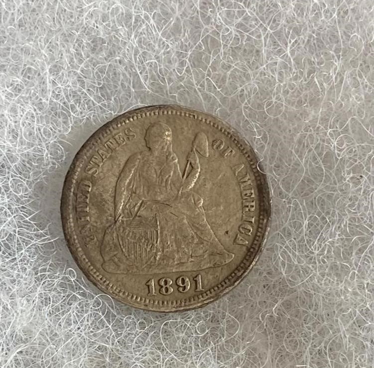 1891 O Seated Liberty Dime