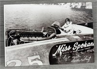 "Miss Spokane" on Foam Board