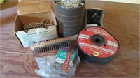 Electric Fence Wire, metal clips, Deck Screws & wi