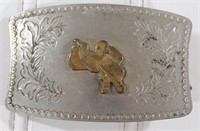 Brass Saddle Ornament Belt Buckle