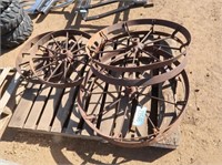 4 Antique  Wheels #