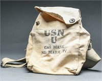 1940's WWII NAVY USN U ND MARK IV Gas Mask Bag