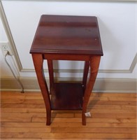 Tall wood end table