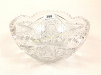 Gorgeous 8" cut glass bowl