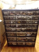 39-Drawer Hardware Caddy w/ Contents -