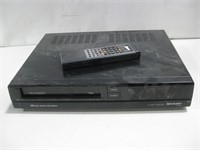 Sharp VCR W/Zenith Remote Powers on