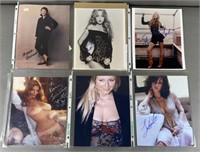 6pc Signed Celebrity Photographs+