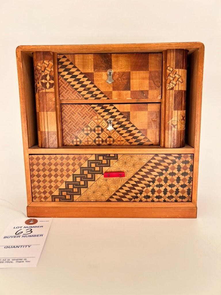 Japanese Marquetry wood box