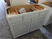White Vanity Cabinet (42" W x 21" D x 35" T)