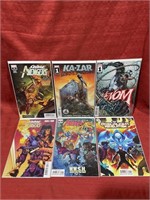 6 bagged and backed comics