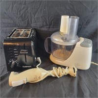 Toaster, Food Processor, Hand Blender