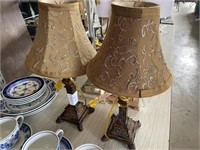 2 Gold Lamps